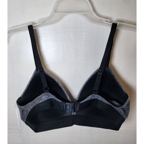 NWOT Auden Women's Gray Wireless Lightly Line Bra Adjustable Straps Size 36DD - Picture 3 of 3